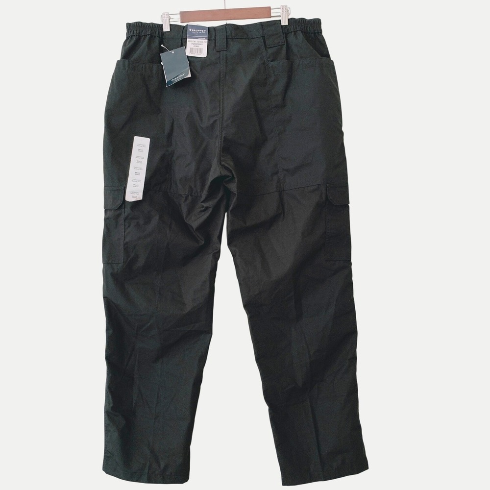 NWT Propper Lightweight Tactical Pants Men 42x32 Black Ripstop Cargo F5252 NEW